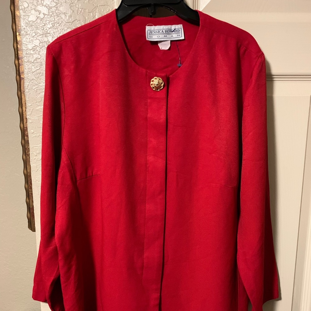 Women’s vintage bright red blazer...